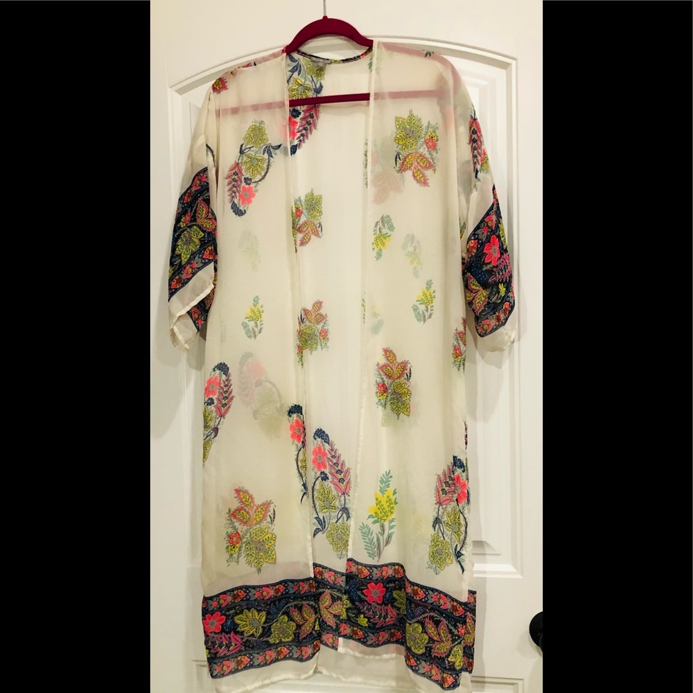Sheer, colorful cover up
